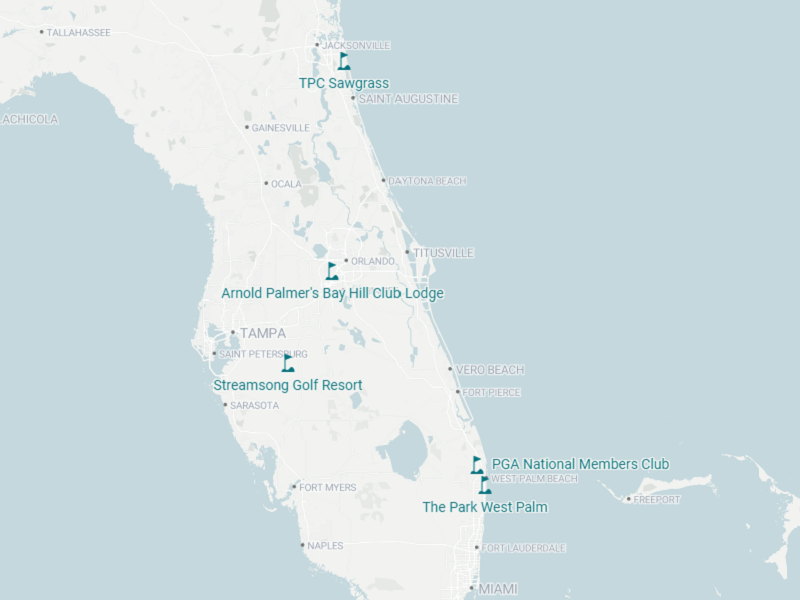 Hot Spring® Spas best golf courses in Florida desktop.